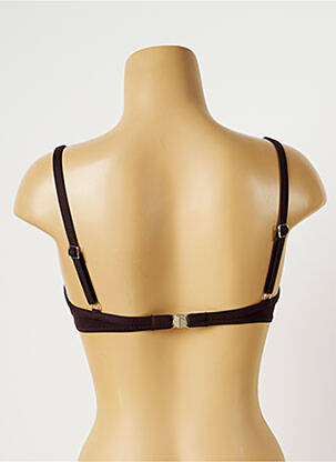 Haut de maillot de bain bretelles élastiquées ajustables marron MORGAN femme