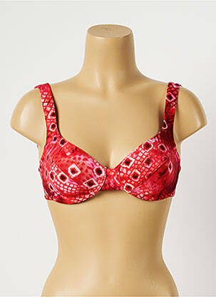 Haut de maillot de bain bretelles élastiquées rouge TRIUMPH femme