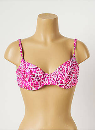 Haut de maillot de bain bretelles élastiquées rose TRIUMPH femme