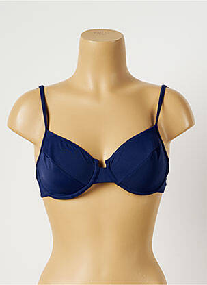 Haut de maillot de bain bretelles élastiquées ajustables bleu TRIUMPH femme