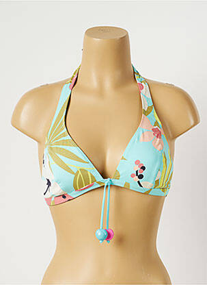 Haut de maillot de bain haut triangles haut triangles bleu MORGAN femme