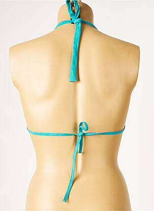 Haut de maillot de bain stretch haut triangles bleu CULTURE BEACH femme