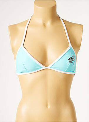 Haut de maillot de bain fermeture liens à nouer haut triangles bleu CULTURE BEACH femme