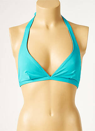 Haut de maillot de bain stretch haut triangles bleu PRINTEMPS femme