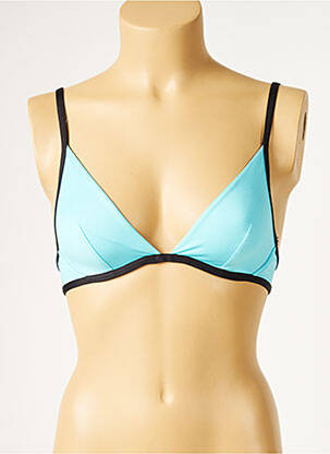 Haut de maillot de bain stretch haut triangles bleu LIVIA femme