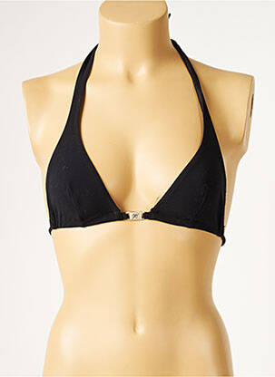 Haut de maillot de bain stretch haut triangles noir LIVIA femme