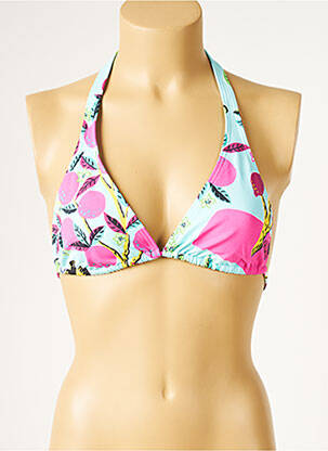 Haut de maillot de bain stretch haut triangles rose HUIT femme