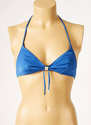 Haut de maillot de bain stretch haut triangles bleu HUIT femme
