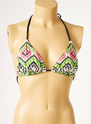 Haut de maillot de bain stretch haut triangles vert KIWI femme