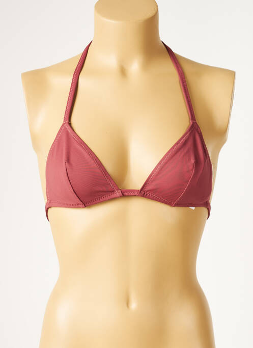 Haut de maillot de bain fermeture liens à nouer haut triangles violet DIVINE femme