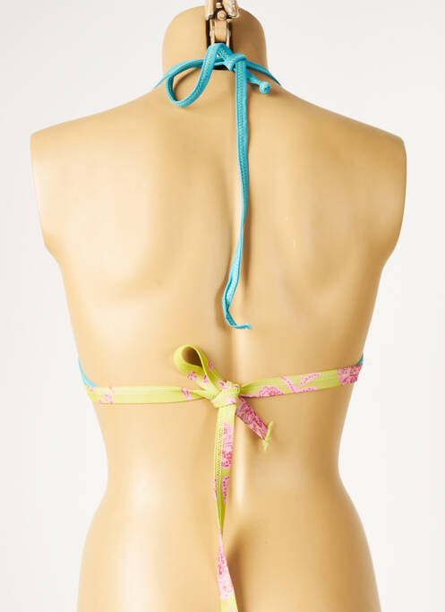 Haut de maillot de bain stretch haut triangles bleu DIVINE femme