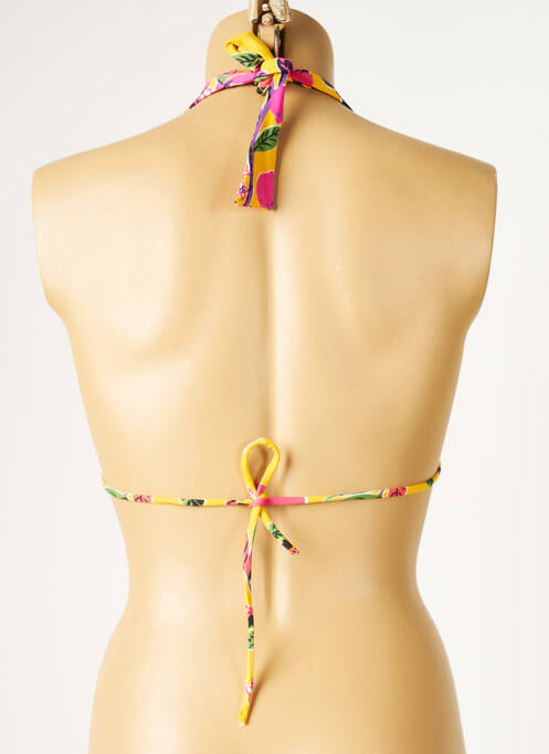 Haut de maillot de bain jaune HUIT femme