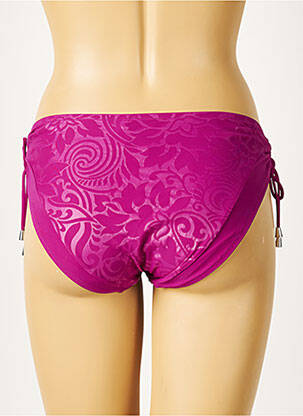 Bas de maillot de bain imprimé fantaisie culotte violet LISE CHARMEL femme
