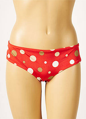 Bas de maillot de bain micro fibres culotte rouge SUNDEK femme