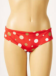 Bas de maillot de bain micro fibres culotte rouge SUNDEK femme