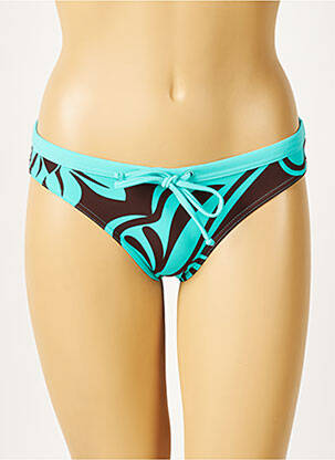 Bas de maillot de bain imprimé fantaisie culotte bleu ROXY femme