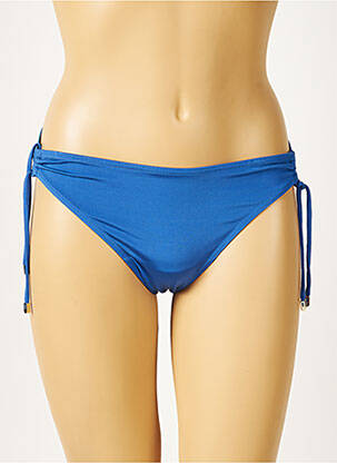 Bas de maillot de bain micro fibres culotte bleu HUIT femme