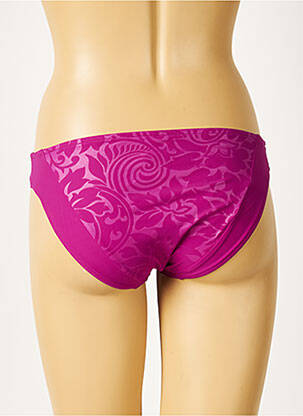 Bas de maillot de bain imprimé fantaisie culotte violet LISE CHARMEL femme