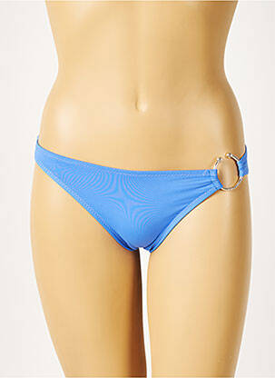 Bas de maillot de bain micro fibres culotte bleu MORGAN femme