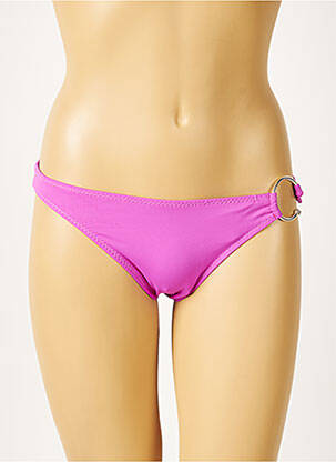 Bas de maillot de bain micro fibres culotte violet MORGAN femme