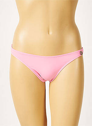 Bas de maillot de bain micro fibres culotte rose MORGAN femme