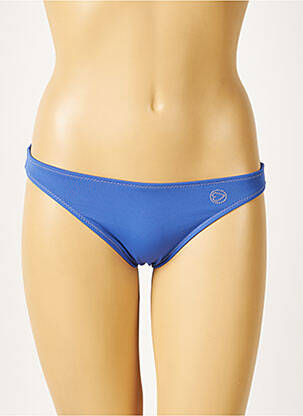 Bas de maillot de bain micro fibres culotte bleu MORGAN femme