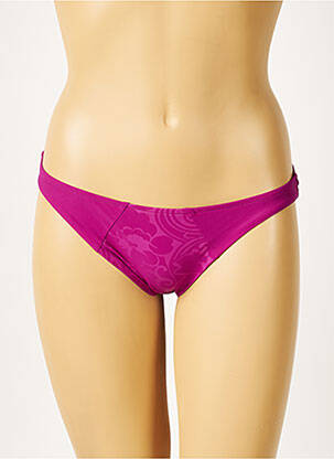 Bas de maillot de bain imprimé fantaisie culotte violet LISE CHARMEL femme
