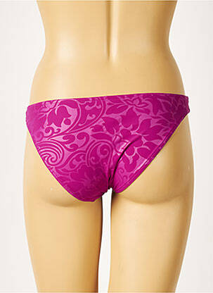 Bas de maillot de bain imprimé fantaisie culotte violet LISE CHARMEL femme