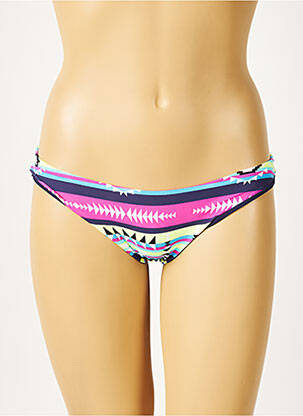 Bas de maillot de bain imprimé fantaisie culotte rose SUNDEK femme