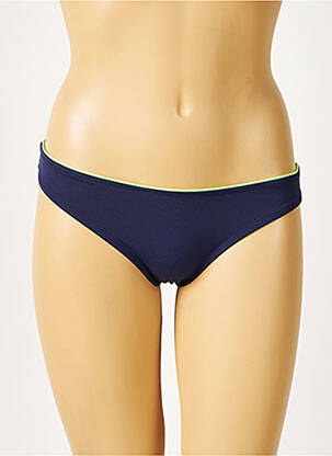 Bas de maillot de bain micro fibres culotte bleu SUNDEK femme