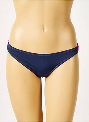 Bas de maillot de bain micro fibres culotte bleu SUNDEK femme