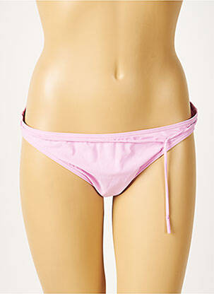 Bas de maillot de bain micro fibres culotte violet CALVIN KLEIN femme
