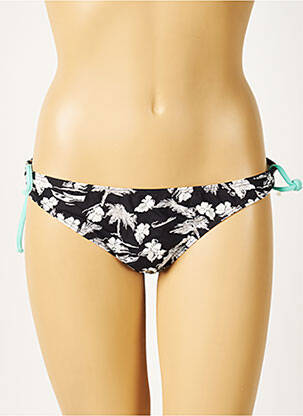 Bas de maillot de bain imprimé fleurs culotte noir PRINTEMPS femme