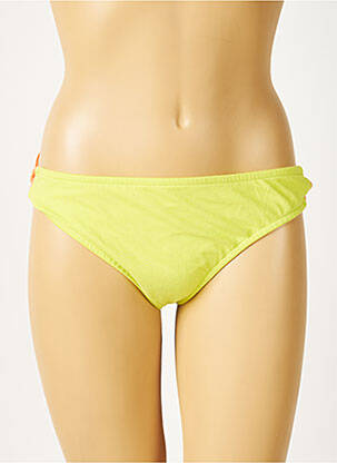 Bas de maillot de bain micro fibres culotte vert LUZ femme