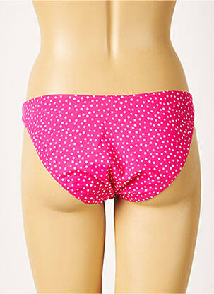 Bas de maillot de bain micro fibres culotte rose LAURA BEACH femme