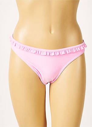 Bas de maillot de bain micro fibres culotte rose NAF NAF femme