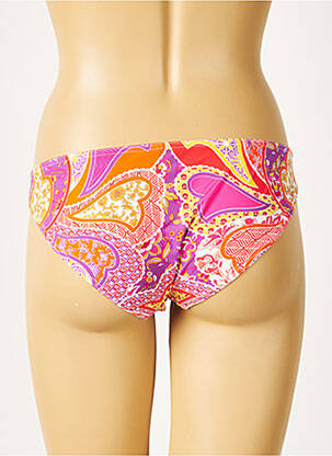 Bas de maillot de bain imprimé fleurs culotte orange RASUREL femme
