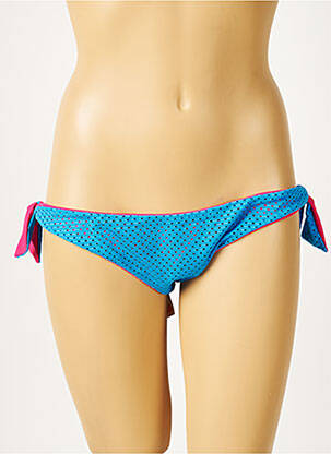 Bas de maillot de bain micro fibres culotte bleu SUNDEK femme