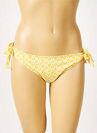 Bas de maillot de bain imprimé fleurs culotte jaune SOUN femme
