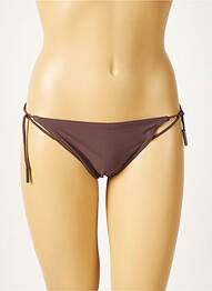 Bas de maillot de bain micro fibres culotte marron CALVIN KLEIN femme
