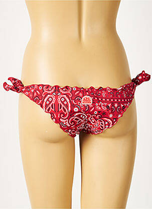 Bas de maillot de bain imprimé fleurs culotte rouge SUNDEK femme