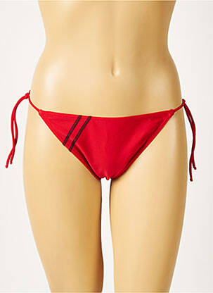 Bas de maillot de bain micro fibres culotte rouge DDP femme