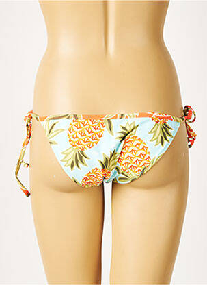 Bas de maillot de bain imprimé fantaisie culotte marron JENNA DE ROSNAY femme