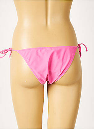 Bas de maillot de bain micro fibres culotte rose MOSCHINO femme