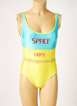Maillot de bain 1 pièce culotte jaune CHIPIE femme