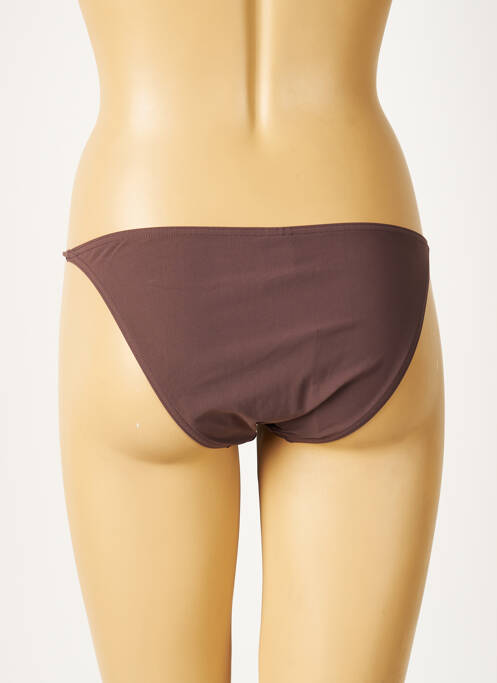 Bas de maillot de bain marron CALVIN KLEIN pour femme
