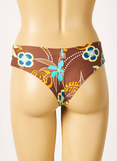 Bas de maillot de bain marron CULTURE BEACH pour femme