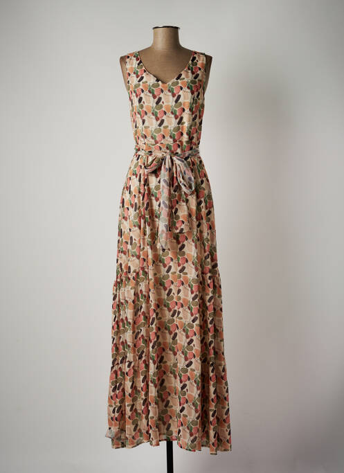 Robe longue beige MD'M pour femme