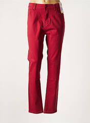 Jeans coupe slim rouge QUATRE VINGT JOURS pour femme seconde vue