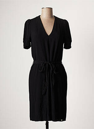 Robe courte manches courtes manches courtes noir LES P'TITES BOMBES femme